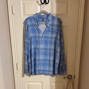 Vineyard Vines Light Blue Plaid Harbor Shirt